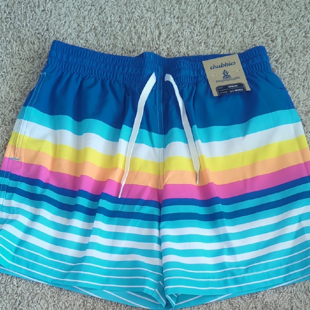 Chubbies Multicolor Striped Swim Trunks